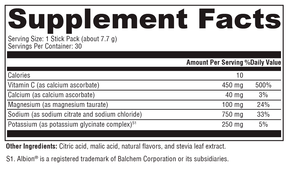 Electrolyte Sticks - Lemon-Lime (30 Servings)