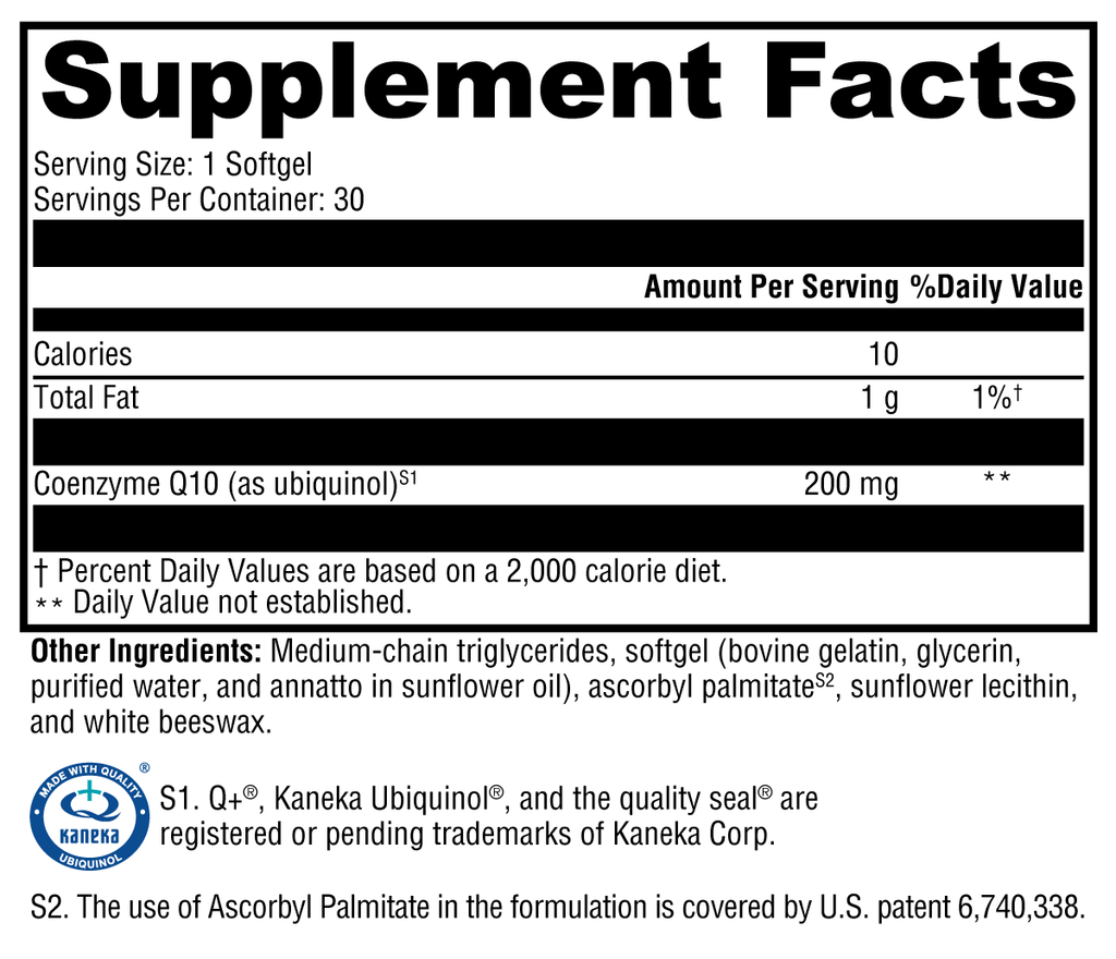 Sero CoQ10 Ubiquinol (30 Softgels)