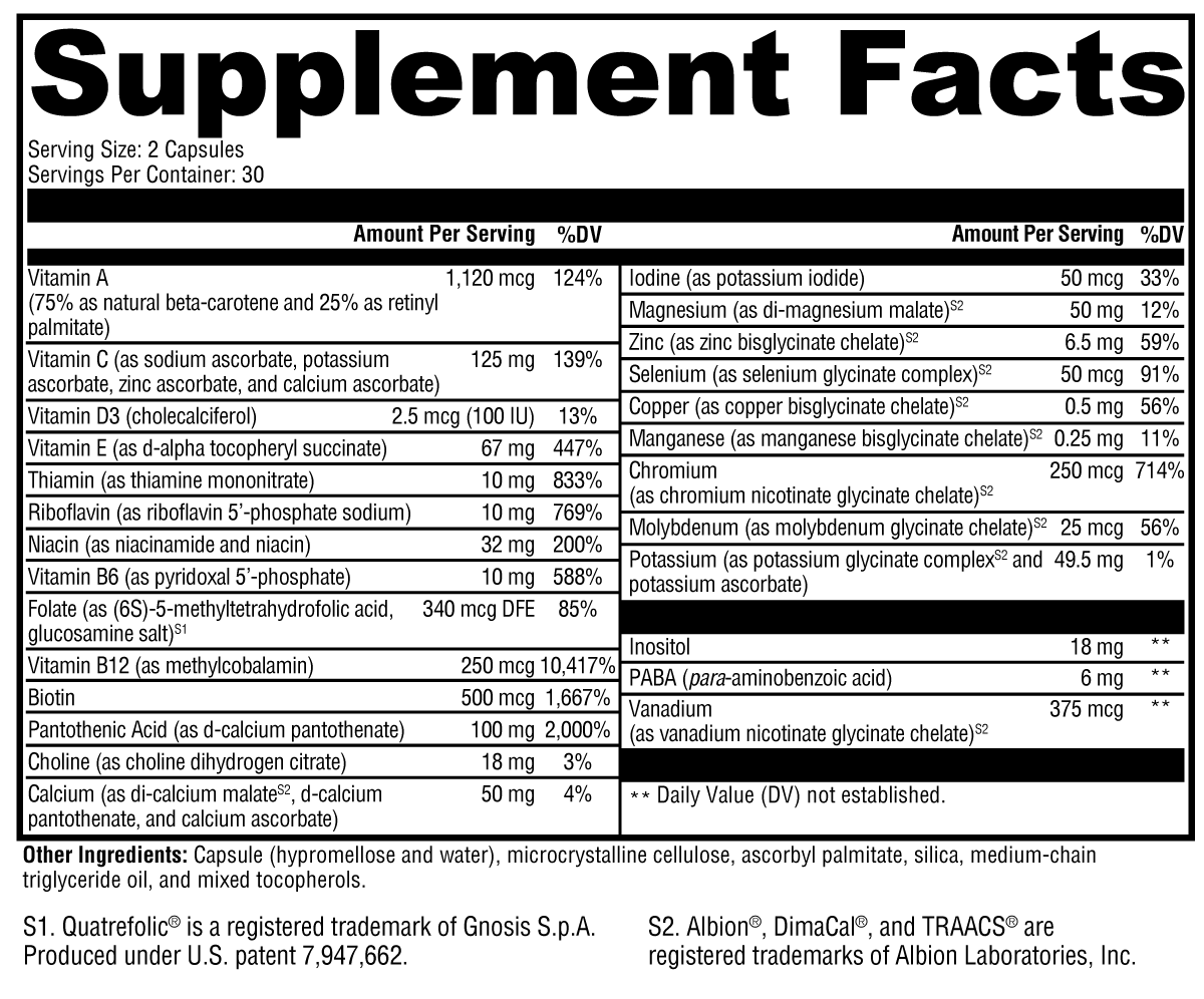 Sero-Multivitamin (60 Capsules)